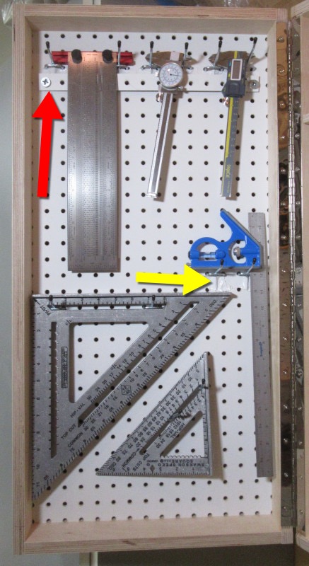 Dan's Shop: Last of the Pegboard Removed and New Layout Tool Panel